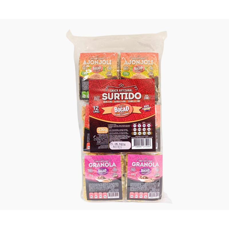 Turrón  surtido X12unds